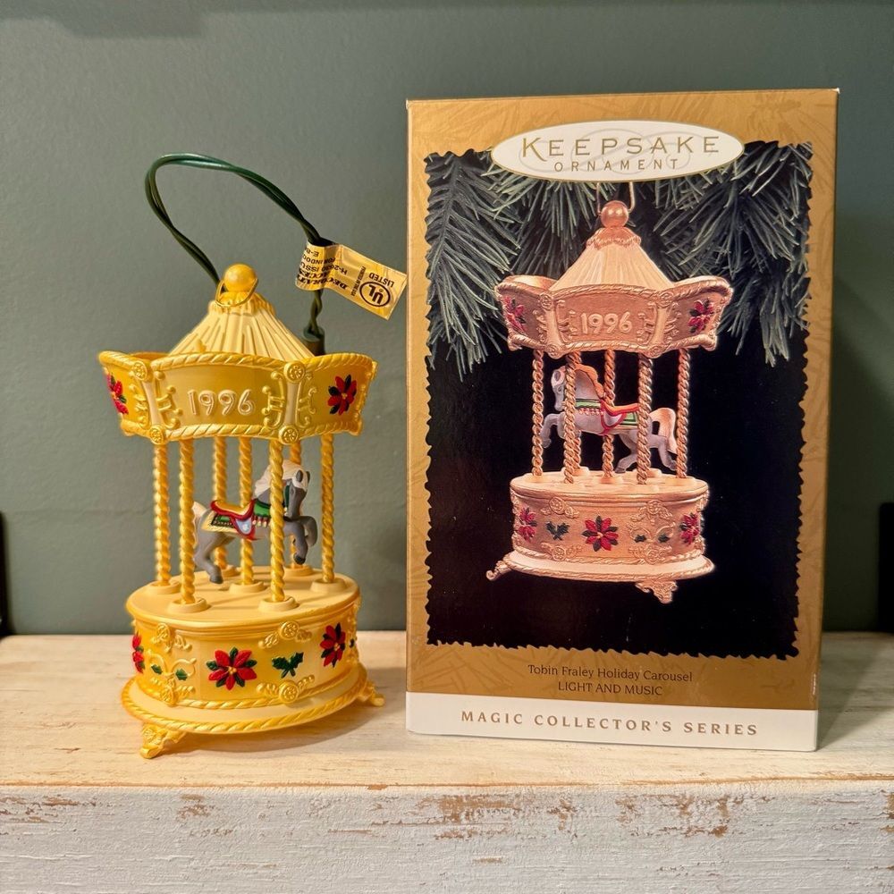 1996 Hallmark Tobin Fraley Holiday Carousel #3 Magic Christmas Keepsake Ornament